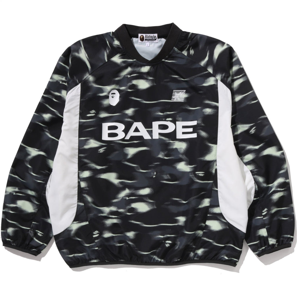 SCREEN CAMO FOOTBALL LOGO RELAXED FIT CREWNECK SWEATSHIRT MENS